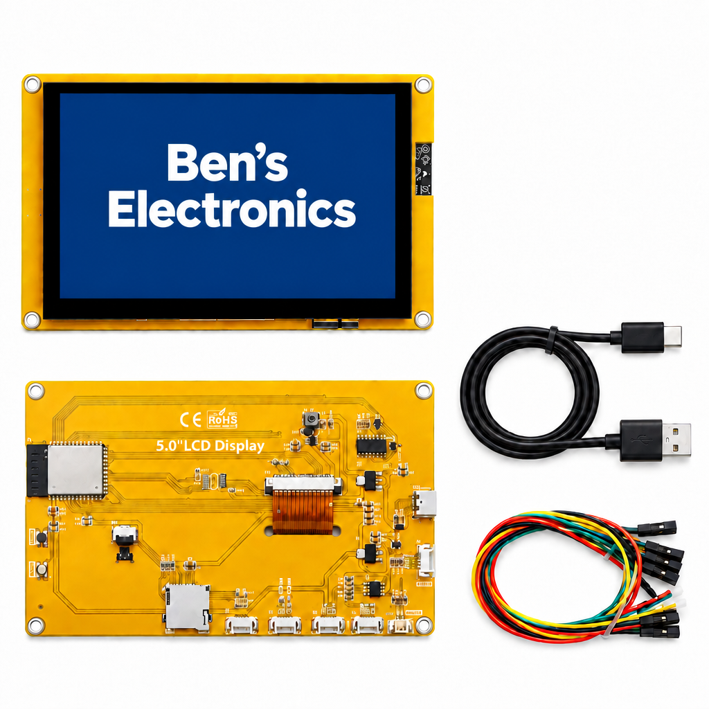 ES3C50P 5,0 Inch LCD Displaymodule met Capacitief Touchscreen en ESP32