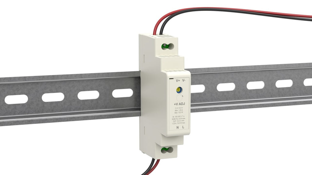 DIN-railvoeding 12 V (DC), 1,25 A, 15 W