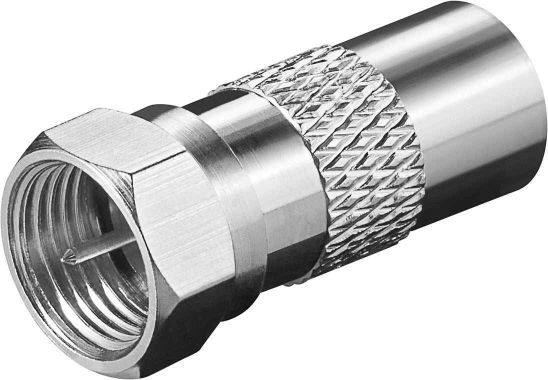 F plug naar Coax plug, adapter