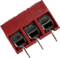 Schroefconnector terminal rood 3 polig