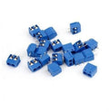 Schroefconnector blauw 2 polig