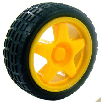 Wiel tbv Motor of robot auto chassis