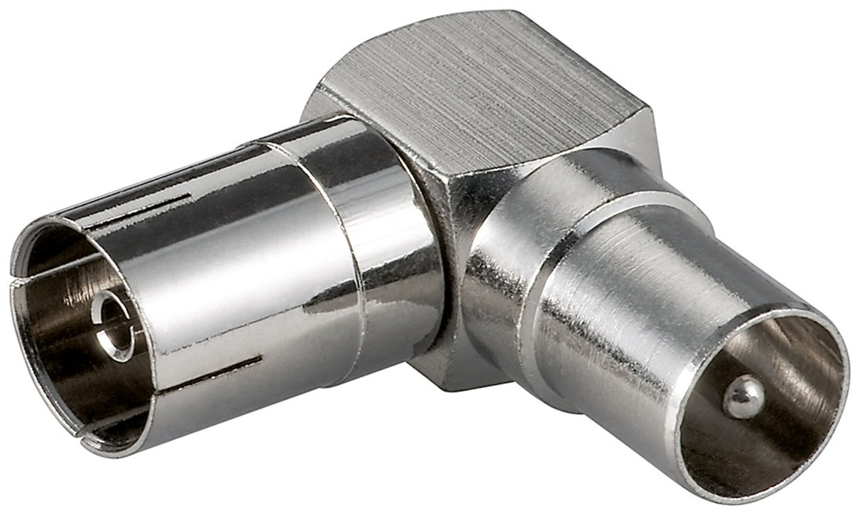 Coaxiale hoekadapter 90°