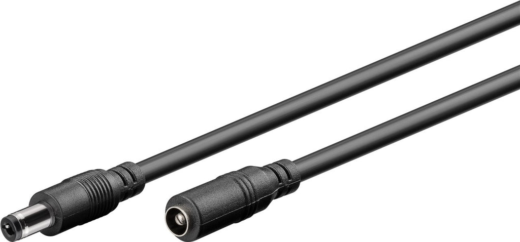 DC Verlengkabel (5,5x2,5mm) 10 m, Zwart 2