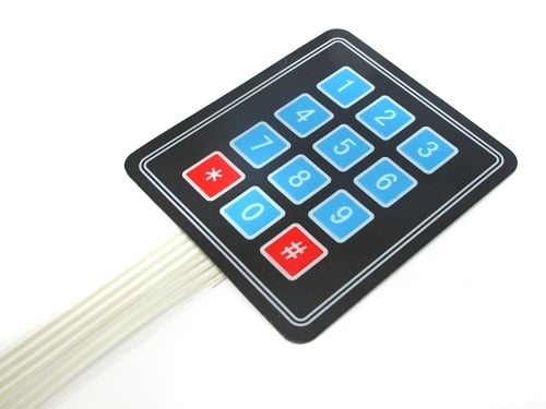 Keypad matrix 3x4