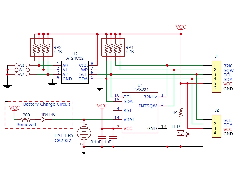 DS3231 klokmodule met batterij 2