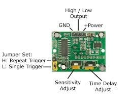 HC-SR501 pir bewegingsmodule 2
