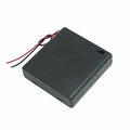 Batterij houder 4 x AA gesloten behuizing