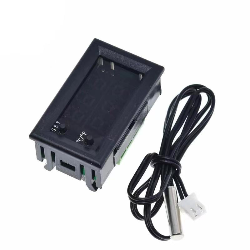 Thermostaat 12v met schakelfunctie 10A  inbouw 3