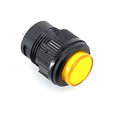 Drukknop geel puls met verlichting