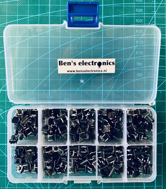 Tactile push button set 200 stuks 10 types 3