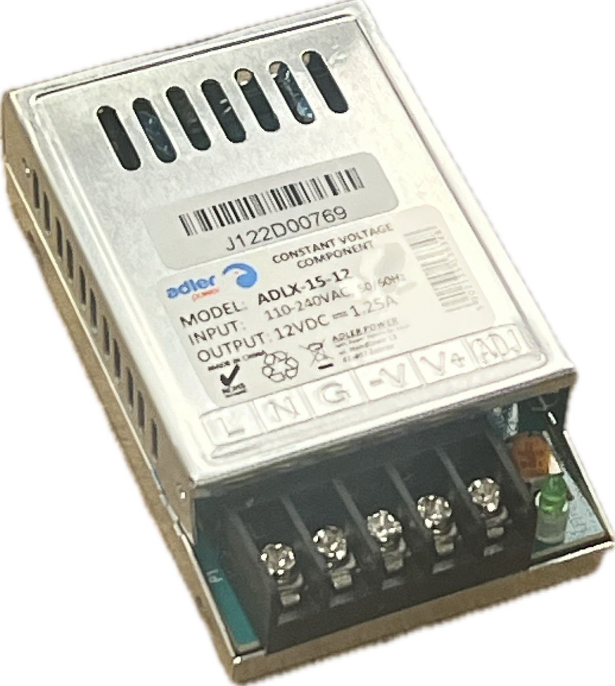 Geschakelde voeding 12V 1,25A 