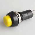 Inbouw drukknop terugverend geel