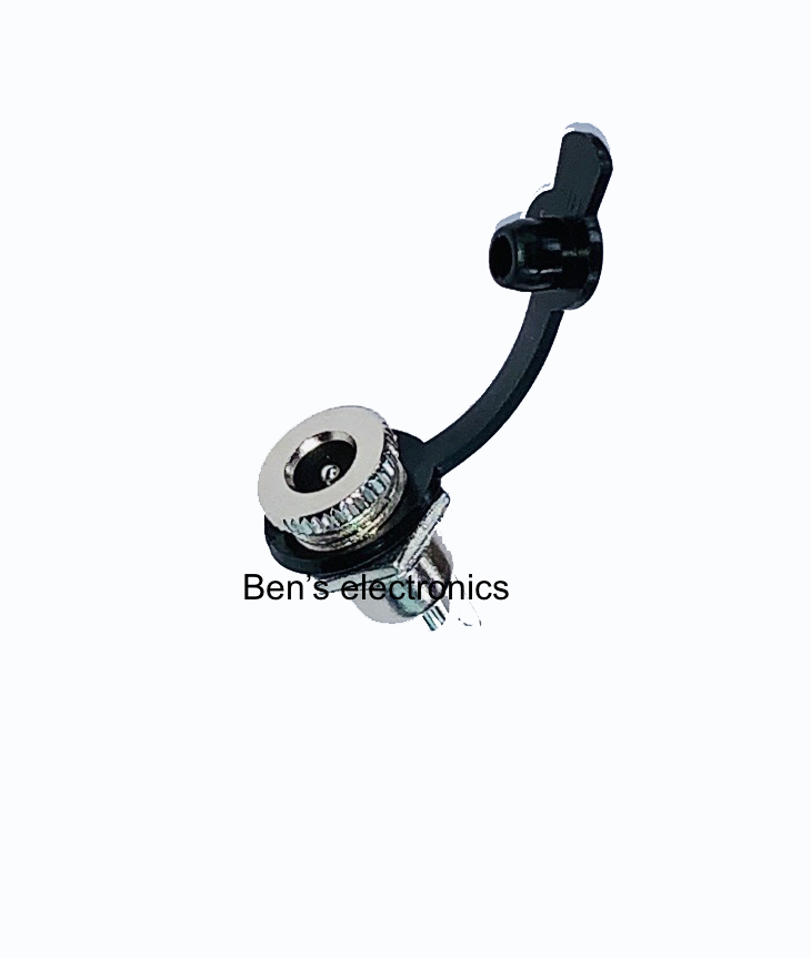 DC Power jack 5.5x2.1 mm inbouw metaal
