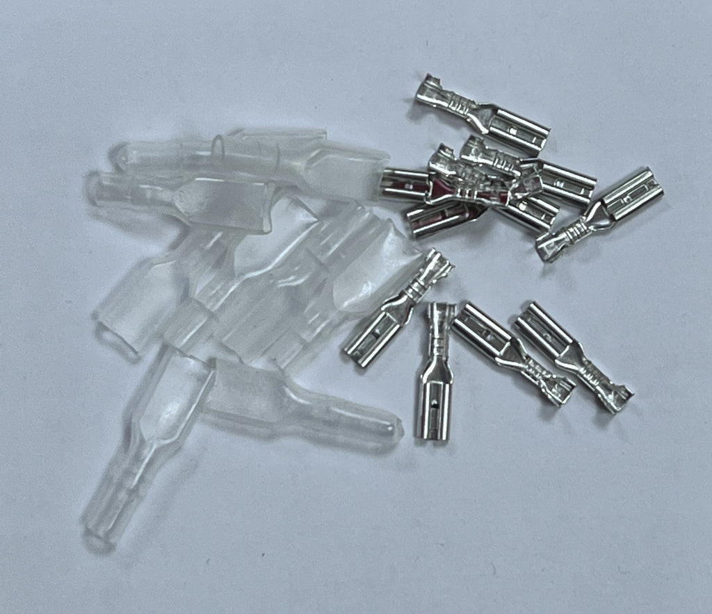 Kabelschoentjes 6,3mm niet geïsoleerd set 10 stuks