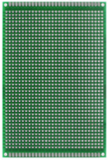 Experimenteer-printplaat dubbelzijdig afm.  9 x 15 cm