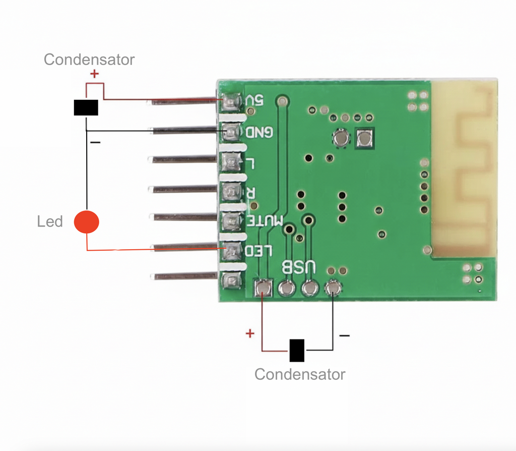 Stereo draadloze Bluetooth 4.0 audio-ontvangermodule 2