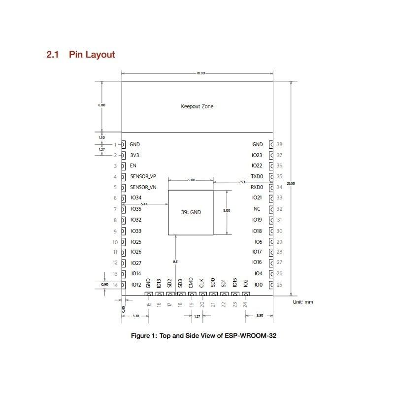 Esp32 Wroom esp-32 2