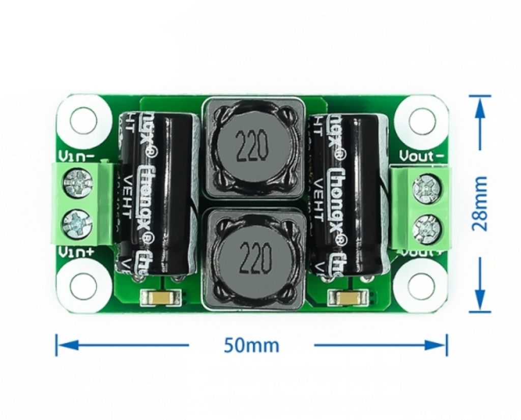 Class D power amplifier voeding filter 0-50V 4A 2