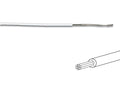 MONTAGEDRAAD  Wit 0.2 mm²  - Soepele kern 100 mtr rol