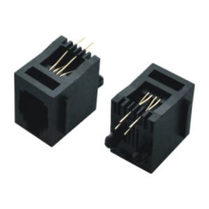 4P4C Modular jack pcb RJ10