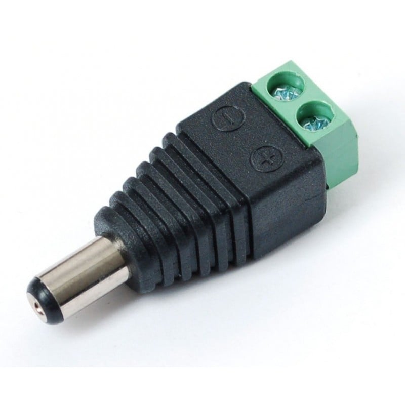 DC jack 5.5 x 2.1mm - schroefterminal
