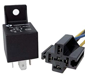 Relais incl houder 12V 40A
