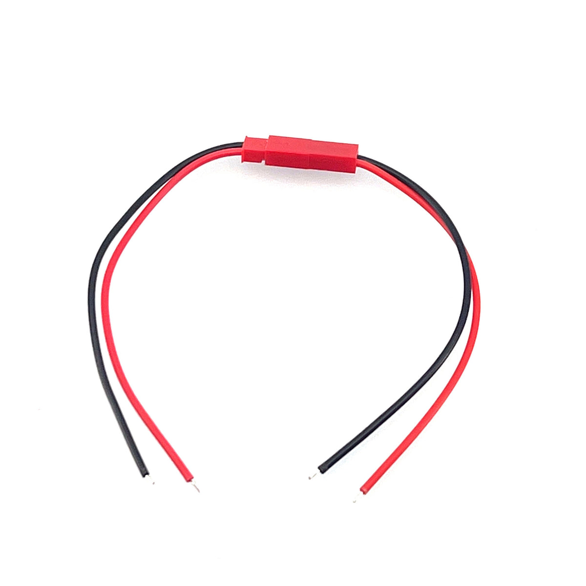 JST male female connector met open eind.