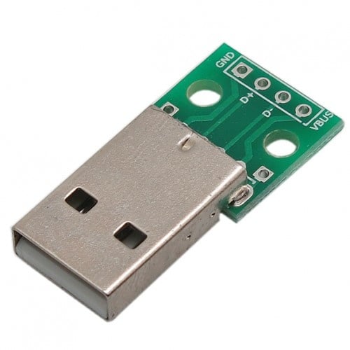 USB type A male breakout