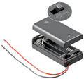 Batterij houder 2 x AA gesloten behuizing
