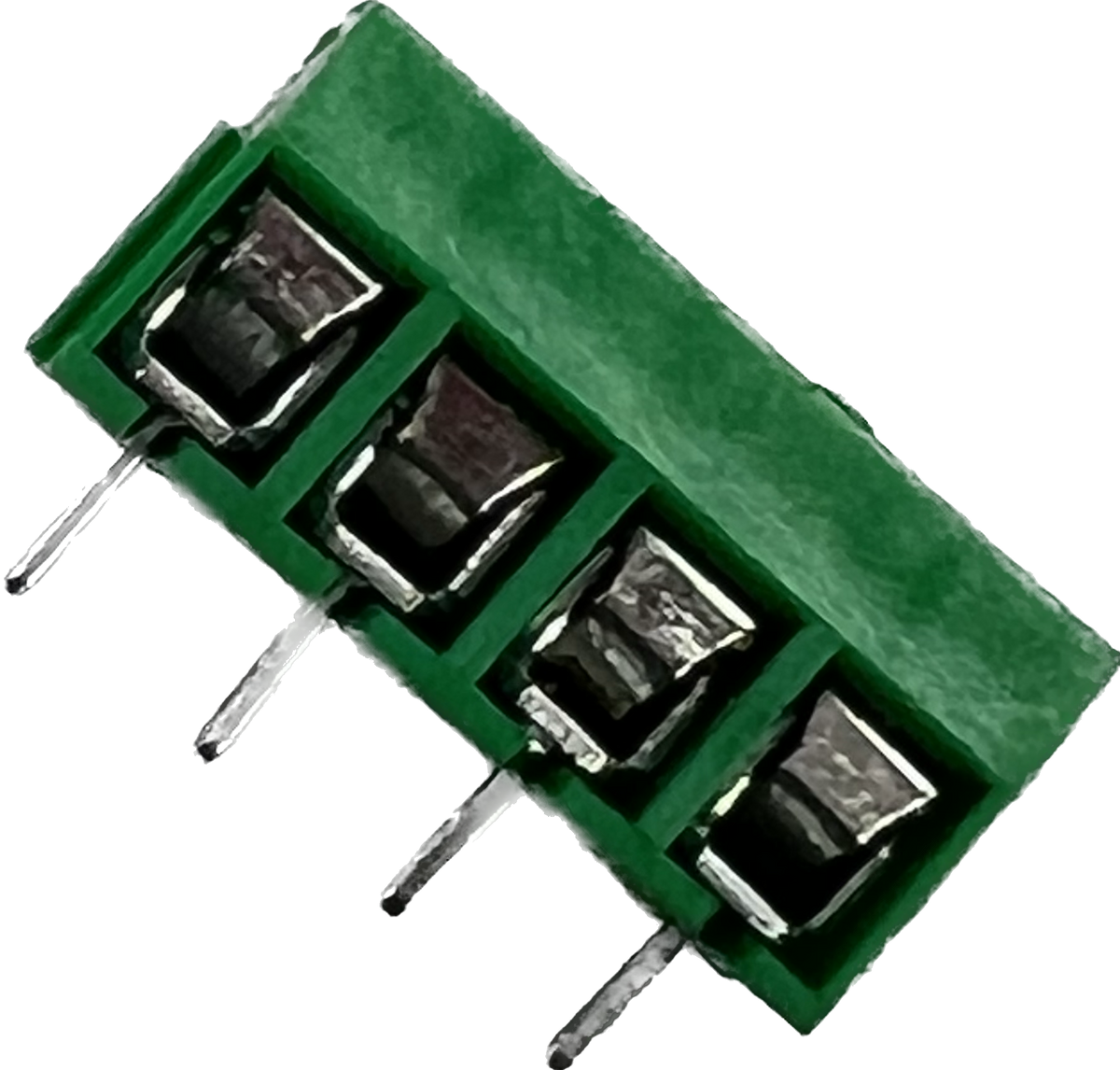 Schroef connector terminal groen 4 polig 