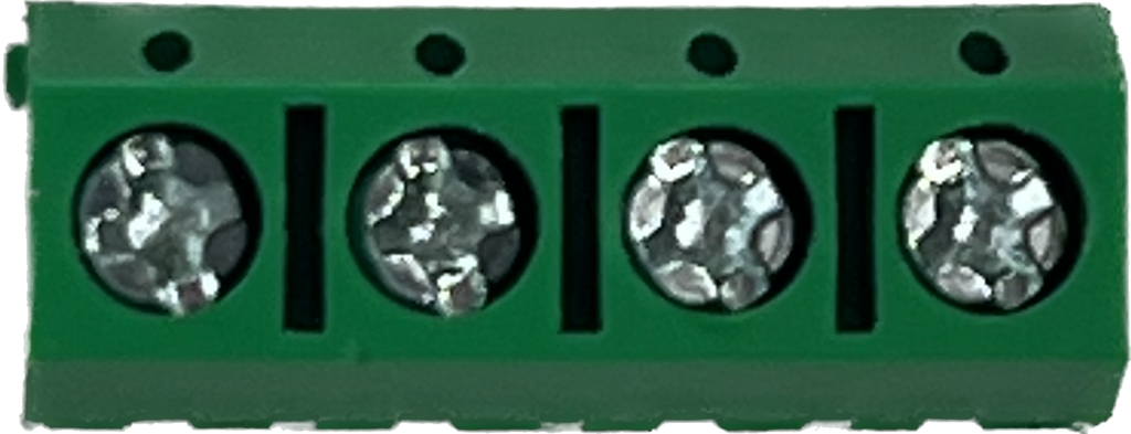 Schroef connector terminal groen 4 polig  4