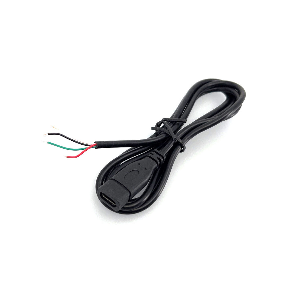 USB-C female kabel open eind 1M 2