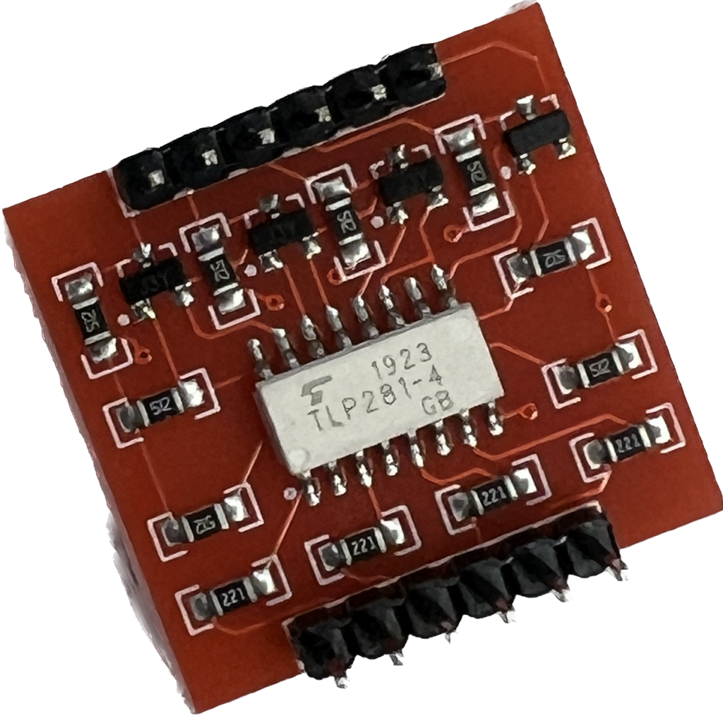 TLP281 4 kanaals optocoupler board 2