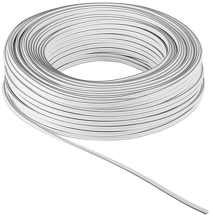 Luidsprekerkabel wit 2x1,5mm2 25m