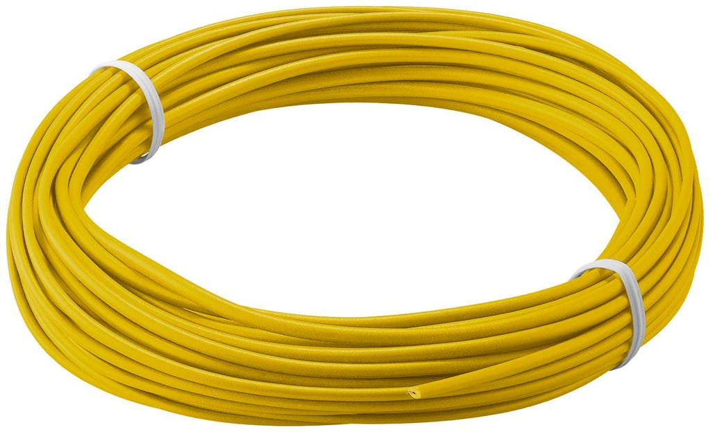 Montagedraad geel 10m 0,1mm2