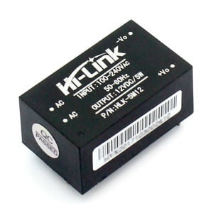 ac 100v-240v naar dc 12V 0.42A  transformator printmontage