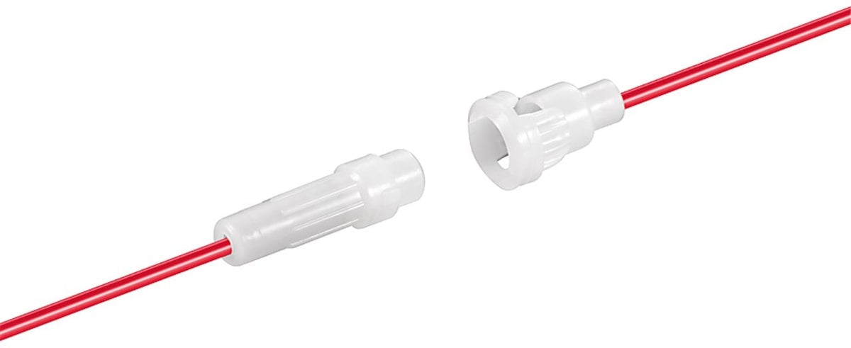 Zekeringhouder voor 5x20 glaszekering met draad