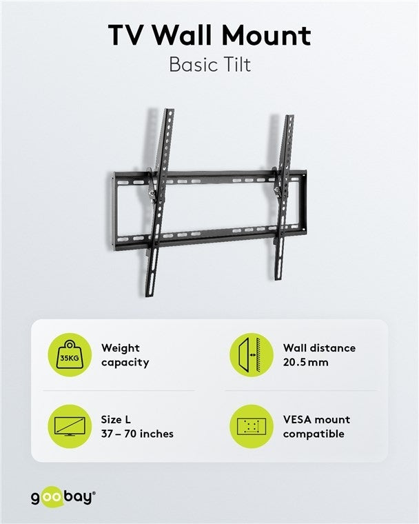TV-muurbeugel Basic TILT (L)  37-70 inch 3