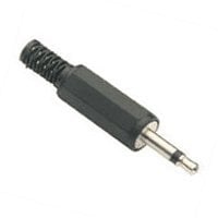Jack plug 2,5 mm mono
