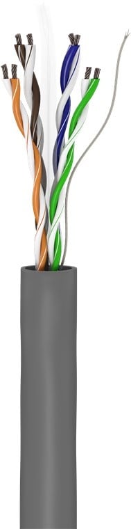 CAT 6 netwerkkabel, U/UTP, grijs 100m 2