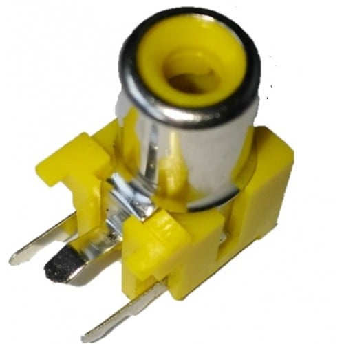 RCA tulp print connector geel