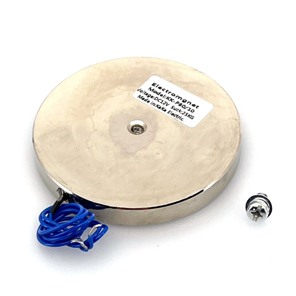 25kg elektromagneet 12v 80mm x  10mm 3