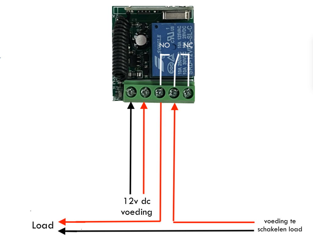 433mhz ontvanger incl. afstandbediening 2