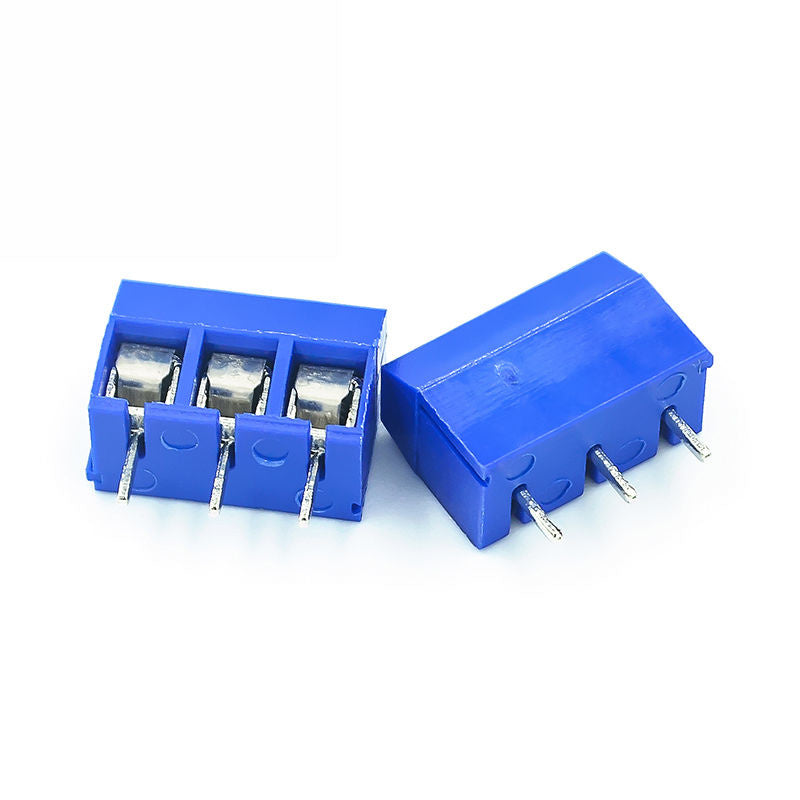 Schroefconnector terminal blauw 3 polig