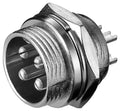 XLR chassis contrastekker, 4-polig
