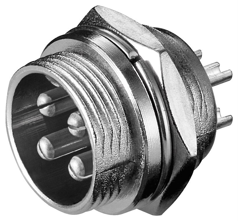 XLR chassis contrastekker, 4-polig