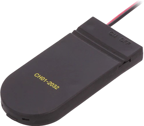 Batterij houder met schakelaar 2 x knoopcel batterij 2