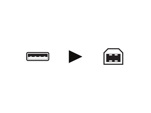 USB 2.0 A-PLUG NAAR USB 2.0 B-PLUG 2
