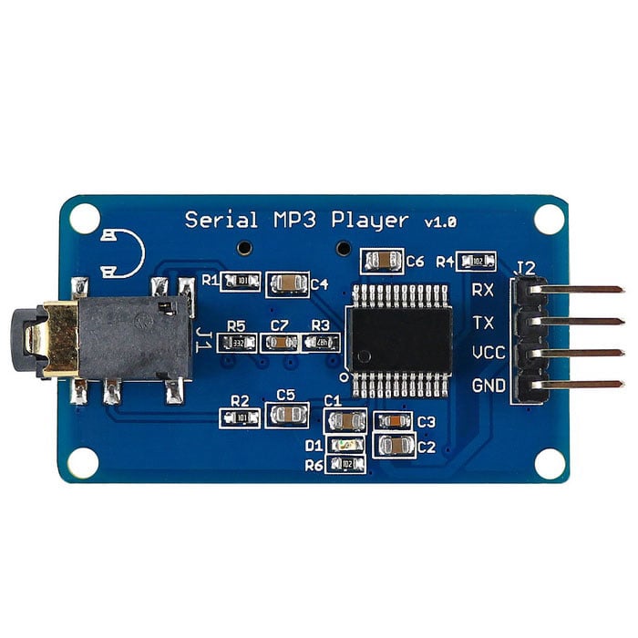 Mp3 UART seriële module voor Arduino